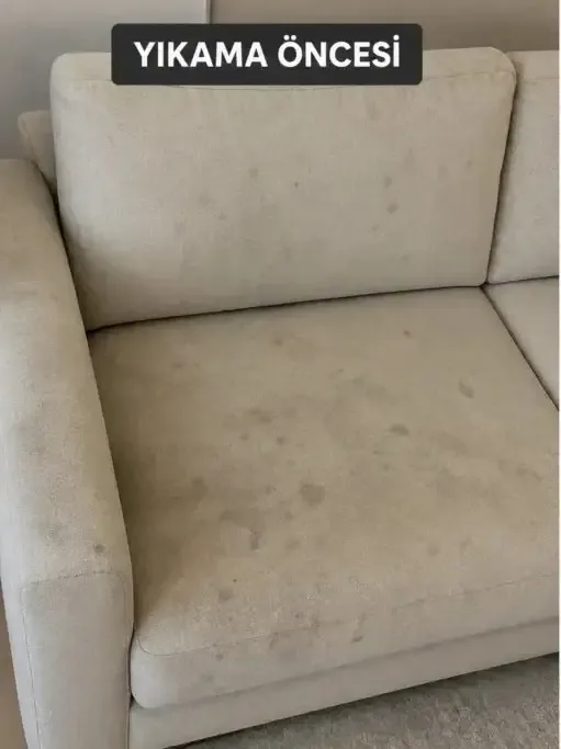 Koltuk yıkama öncesi